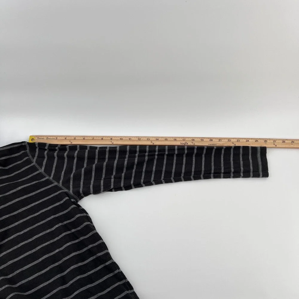 BKE Slim Fit Men‎ Striped Long Sleeve Hoodie Henley Shirt Size L